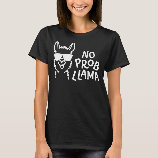 Camiseta Sem Prob Lama Para Mulheres De Verão (Frente)