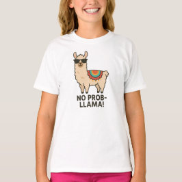 Camiseta Sem Prob-Llama Design Llama Bege Legal