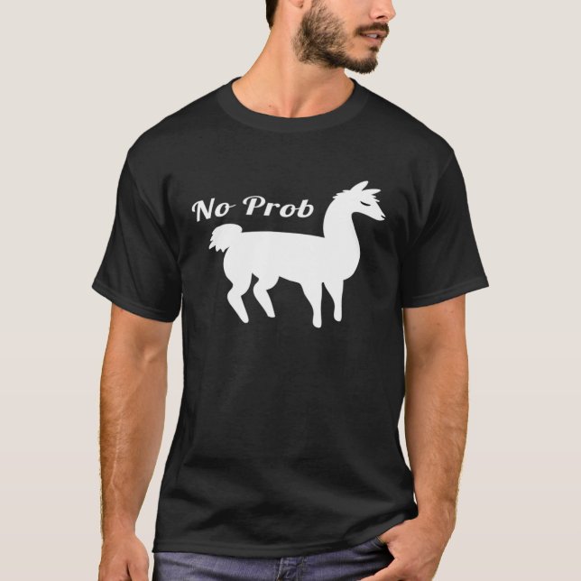 Camiseta Sem Prob Llama Engraçado (Frente)