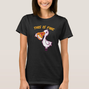 Camiseta Sem Problema Isto É Bela Pássaro Pelicano