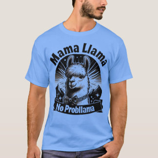 Camiseta SEM PROBLEMA Retro Funny Llama Alpaca Gráfico