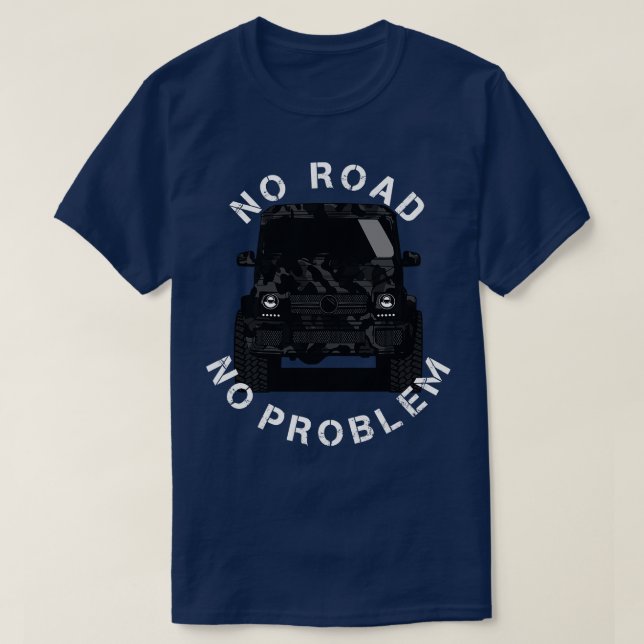 Camiseta Sem problemas de estrada G Wagon Klasse Offroad 4x (Frente do Design)