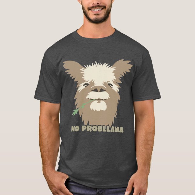 Camiseta Sem Problemas Llama (Frente)