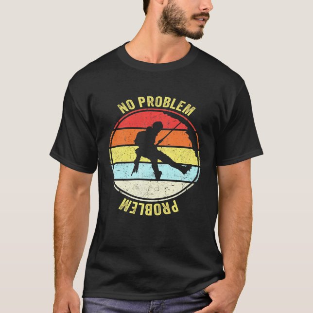 Camiseta Sem Problemas Piada de Escalada de Rock (Frente)