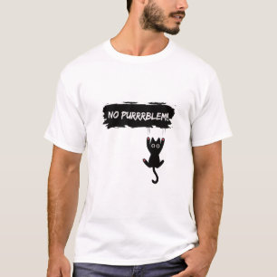 Camiseta Sem Purrblem - Engraçada Camisa-T De Atitude De Ga