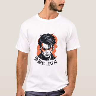 Camiseta Sem Regras Apenas Eu Negrito Tchau Gráfico De Meni