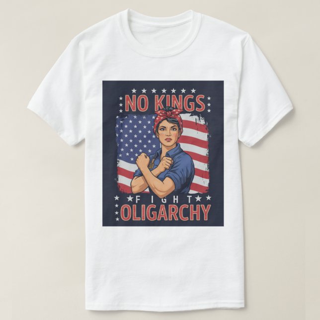 Camiseta Sem Reis, Lutar contra a Oligarchy - Teto do Empod (Frente do Design)