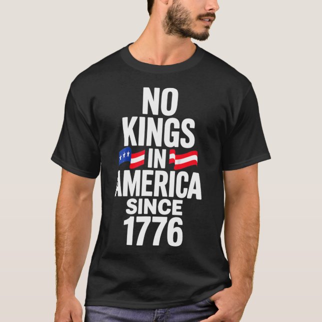Camiseta Sem Reis Na América Desde 1776 4 (Frente)