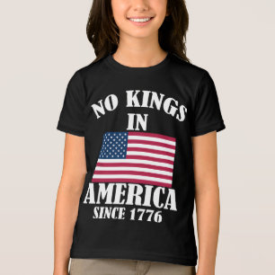Camiseta Sem Reis Na América Desde 1776 Bandeira Patriótica