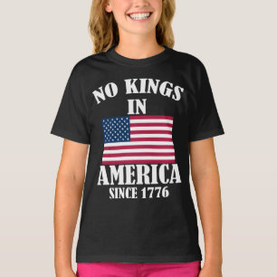 Camiseta Sem Reis Na América Desde 1776 Bandeira Patriótica