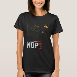 Camiseta Sem Reis Na América Gato Preto Gato Engraçado Chut
