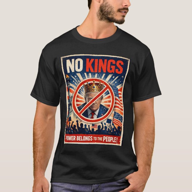 Camiseta Sem Reis - O Poder Pertence ao Povo (Frente)