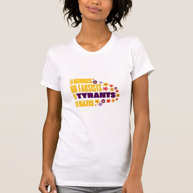 Camiseta Sem Reis Sem Fascistas Sem Tirantes Sem Amarelo Na (Frente)