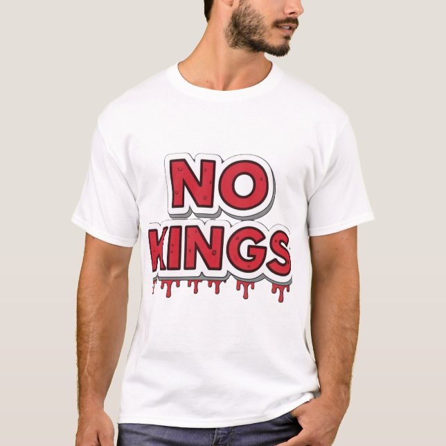 Camiseta Sem remendos - Coloque o Design de fontes horroros (Frente)