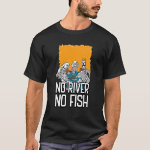 Camiseta Sem Rio Sem Peixe  Dinheiro de Pôquer Cassino Jogo