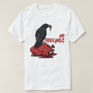 Camiseta Sem Sentimentos Coração Vermelho Pássaro