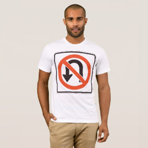 Camiseta Sem Símbolo de Segurança Rodoviária de Sinal U-Vir