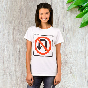 Camiseta Sem Símbolo de Segurança Rodoviária de Sinal U-Vir