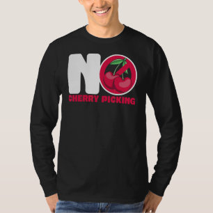 Camiseta Sem Sinal de Aviso de Separação de Cereja