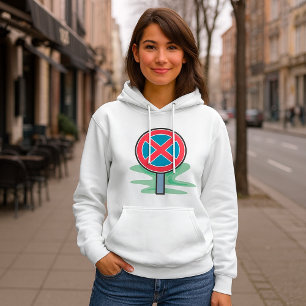 Camiseta Sem Sinal de Estrada de Estacionamento Símbolo de