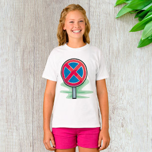 Camiseta Sem Sinal de Estrada de Estacionamento Símbolo de
