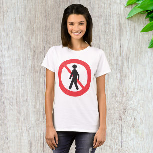 Camiseta Sem Sinal de Estrada de Pedestres