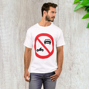Camiseta Sem Sinal de Estrada de Veículos