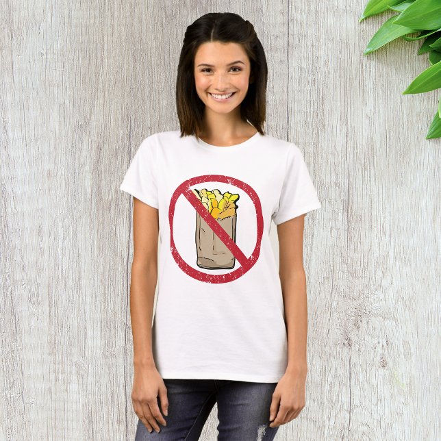 Camiseta Sem sinal de fries (Criador carregado)
