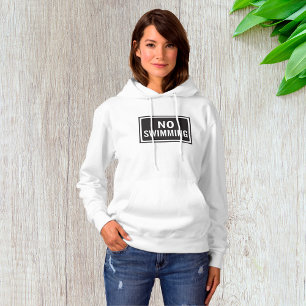Camiseta Sem Sinal de Nadação Negrito e Branco