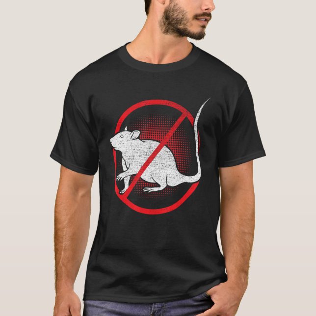 Camiseta Sem Sinal Rat Exterminador Controle Animal Pest (Frente)