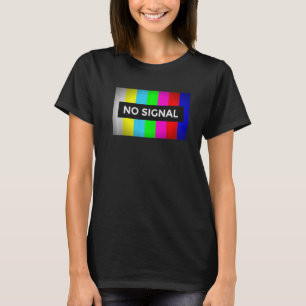 Camiseta Sem sinal Tela de teste do Nerd retrorreflector TV