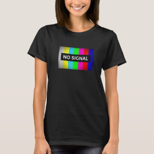 Camiseta Sem Sinal Tela de Teste TV Retro Nerd 1