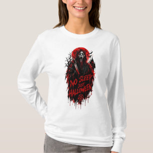 Camiseta Sem Sono Apenas Grito de Halloween Design Gótico d