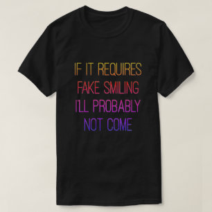 Camiseta Sem Sorriso Falso
