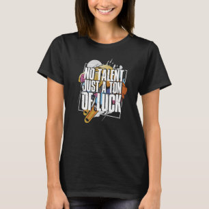 Camiseta Sem Talento Apenas Tonelada De Sorte De Esqui Espo