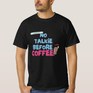 Camiseta Sem Talkantes do Café - Cota Engraçada