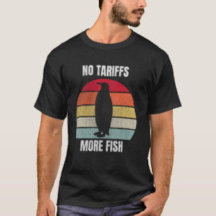 Camiseta Sem Tarifas Mais Peixes Memes Engraçados de Pingui
