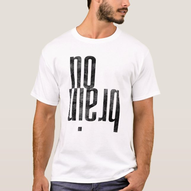 Camiseta Sem tema de Dia de os namorados cerebral (Frente)