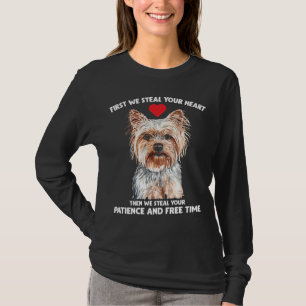 Camiseta Sem tempo livre e paciência Yorkie Yorkshire