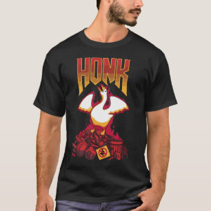 Camiseta Sem título Jogo Ganso Engraçado Jogo DOOM design C
