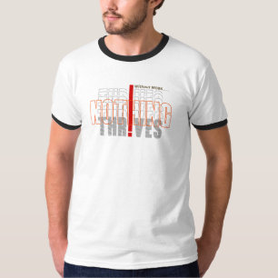 Camiseta Sem trabalho nada prospera   Dedo masculino