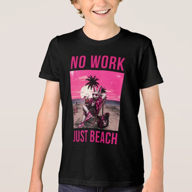 Camiseta Sem Trabalho Só Praia (Frente)