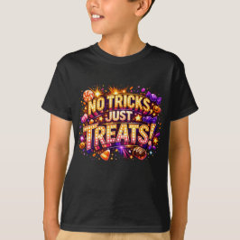 Camiseta SEM TRUQUES, APENAS DOÇURAS! Arte de Estrela Pop d