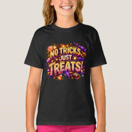 Camiseta SEM TRUQUES, APENAS DOÇURAS! Arte de Estrela Pop d