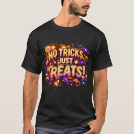 Camiseta SEM TRUQUES, APENAS DOÇURAS! Arte de Estrela Pop d