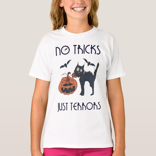 Camiseta Sem truques apenas terrores (Frente)