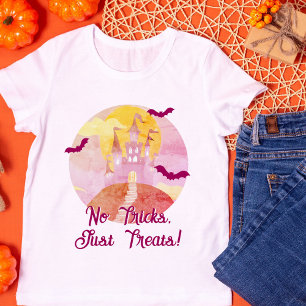 Camiseta Sem Truques Apenas Tratam O Castelo Spooky Hallowe