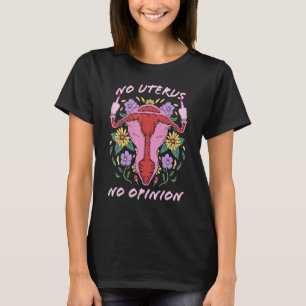 Camiseta Sem útero Sem Opinião Utero Dedo Médio Pro Choi