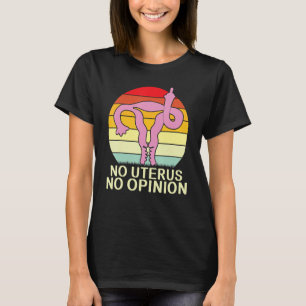 Camiseta Sem útero Sem Parecer Útero Mostrando Dedos Médios