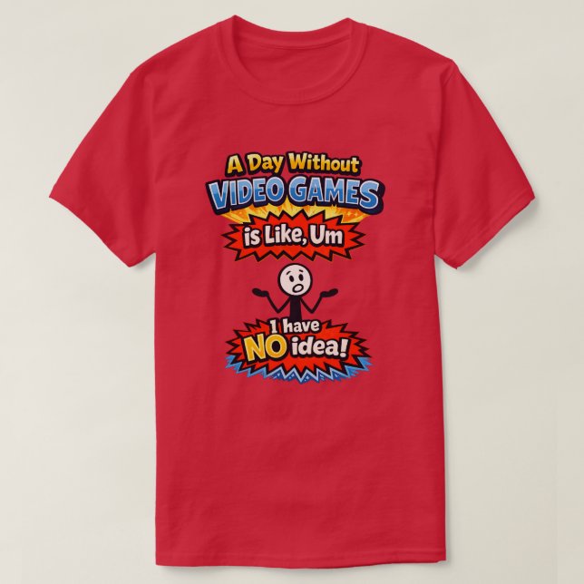 Camiseta Sem Videojogos (Frente do Design)